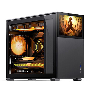 Jonsbo D31 Screen Micro-ATX корпус, закаленное стекло - черный