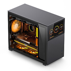 Jonsbo D31 Screen Micro-ATX корпус, закаленное стекло - черный