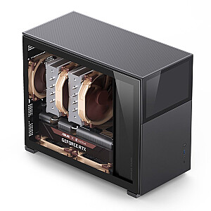 Jonsbo D31 Screen Micro-ATX корпус, закаленное стекло - черный
