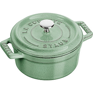 STAUB MINI COCOTTE Mini čuguna katls apaļš 250 ml, piparmētru