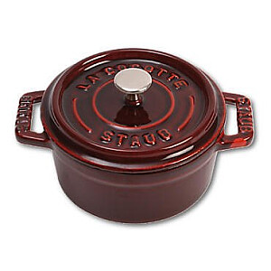 Staub Mini Round Cast Iron Pot - 250 ml, Grenadine