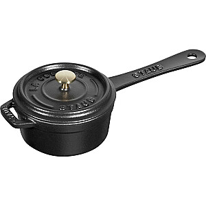 Mini čuguna katliņš Staub - 250 ml, melns