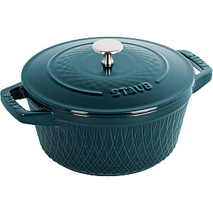 Staub apaļš čuguna katls - 4 l, jūras