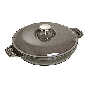 Круглая форма для запекания с крышкой Staub - цвет графит