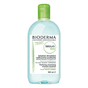 BIODERMA Sebium H2O micelārais ūdens taukainai un jauktai ādai 500ml