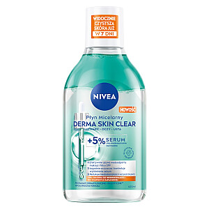 NIVEA Derma Skin Clear micelārais šķidrums demakijažam ar 5% serumu 400ml