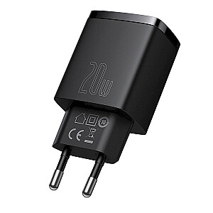 Baseus CCXJ -B01 lādētājs USB - C / 20W / 3A / PD melns