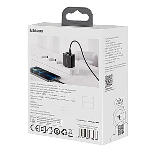 Зарядное устройство Baseus CCXJ-B01 USB - C / 20W / 3A / PD черное