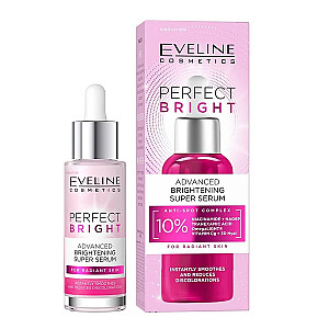 EVELINE Perfect Bright продвинутое супер-серум для лица осветляющее 30мл