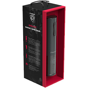 Bolsena, Electric wine opener with Prestigio Logo, aerator , vacuum preserver, Black color