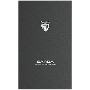Prestigio Garda, smart wine opener, simple operation with 2 buttons, aerator, vacuum stopper preserver, foil cutter, opens up to 50 bottles wihout recharging, premium design, 500mAh battery, Dimensions D 17mm* H 290mm* W100 mm, silver color.