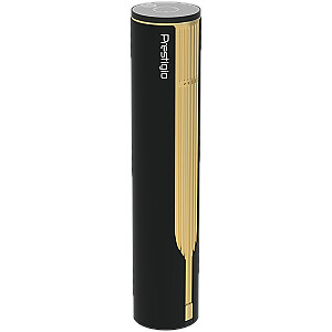 Prestigio Maggiore, smart wine opener, 100% automatic, opens up to 70 bottles without recharging, foil cutter included, premium design, 480mAh battery, Dimensions D 48*H228mm, black + gold color.