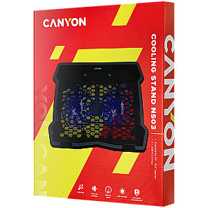 CANYON cooler NS03 3Fan 2USB LED Black