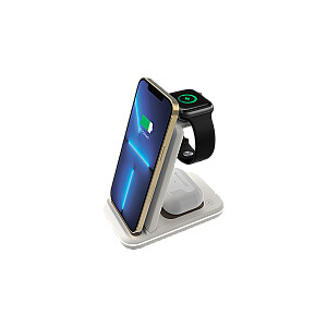CANYON wireless charger WS-304 15W 3in1 Cosmic Latte