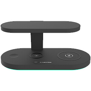 CANYON wireless charger WS-501 15W 5in1 UV Black