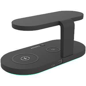 CANYON wireless charger WS-501 15W 5in1 UV Black