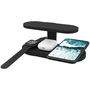 CANYON wireless charger WS-501 15W 5in1 UV Black