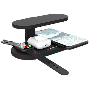 CANYON wireless charger WS-501 15W 5in1 UV Black