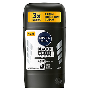 NIVEA Men Black &amp; White Invisible Original антиперспирант w sztyfcie 50 мл