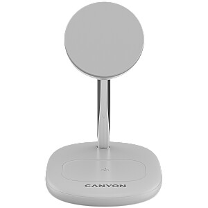CANYON wireless charger WCS-205 15W Qi2 2in1 White