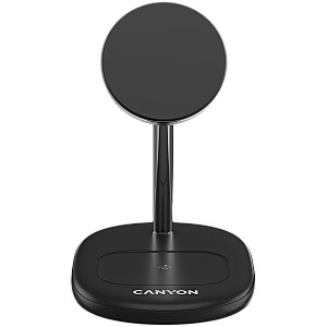 CANYON wireless charger WCS-205 15W Qi2 2in1 Black