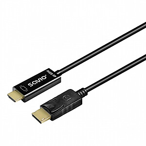 Display Port uz HDMI kabelis CL-189 4K 60Hz, 1.5m