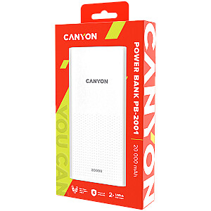CANYON power bank PB-2001 20000 mAh White