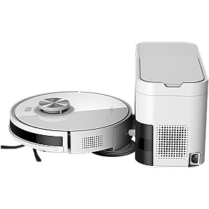 Robot Cleaner w/Dust Collector, white, 2in1 and dust tank, 4000pa, 3200mAh battery