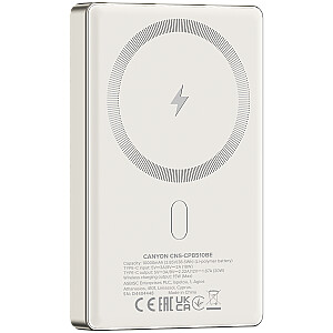 CANYON power bank OnPower 510 slim Magnetic 10000 mAh PD20W Dark Grey