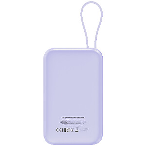 CANYON power bank OnPower 101 built-in cable 10000 mAh PD22.5W Purple