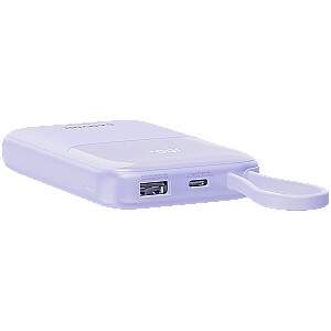 CANYON power bank OnPower 101 built-in cable 10000 mAh PD22.5W Purple