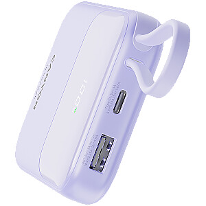 CANYON power bank OnPower 101 built-in cable 10000 mAh PD22.5W Purple