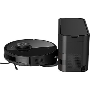 Robot Cleaner w/Dust Collector, black, 2in1 and dust tank, 4000pa, 3200mAh battery