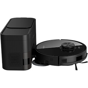 Robot Cleaner w/Dust Collector, black, 2in1 and dust tank, 4000pa, 3200mAh battery