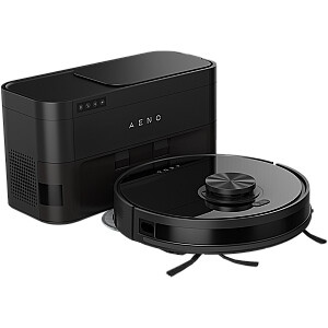 Robot Cleaner w/Dust Collector, black, 2in1 and dust tank, 4000pa, 3200mAh battery