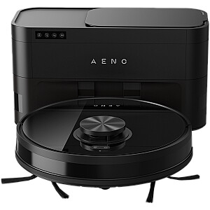 Robot Cleaner w/Dust Collector, black, 2in1 and dust tank, 4000pa, 3200mAh battery