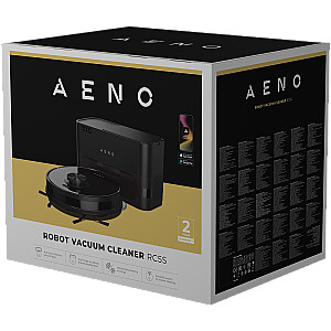 Robot Cleaner w/Dust Collector, black, 2in1 and dust tank, 4000pa, 3200mAh battery