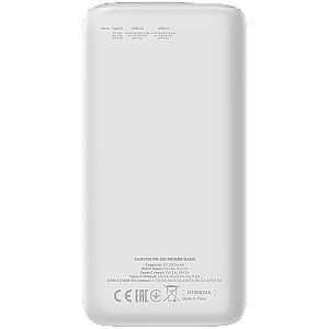 CANYON power bank PB-301 LED 30000 mAh PD 20W QC 3.0 White