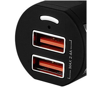 Canyon C-04 2.4A/2USB-A Чарна