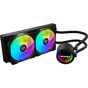 Genesis Hydria 240 ARGB Melna Ūdens Dzesēšana (NLG-2319)
