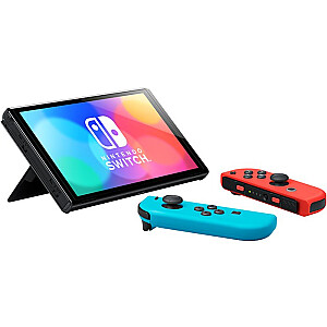 Nintendo Switch OLED portatīvā spēļu konsole 17.8 cm (7") 64 GB Skārienekrāns Wi-Fi Melna, Zila, Sarkana