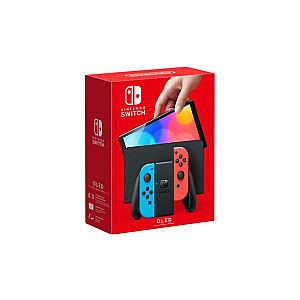 Nintendo Switch OLED portatīvā spēļu konsole 17.8 cm (7") 64 GB Skārienekrāns Wi-Fi Melna, Zila, Sarkana