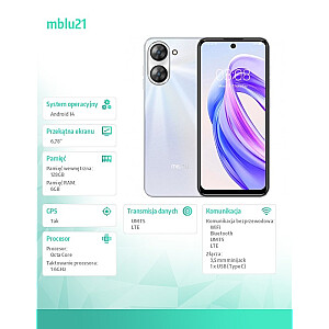 Смартфон Mblu 21 6 ГБ / 128 ГБ Белый