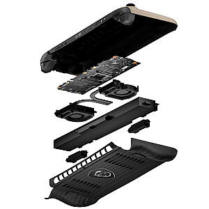 MSI Claw 8 AI+ A2VM-037PL portatīvā spēļu konsole 20.3 cm (8") 1 TB skārienekrāns Wi-Fi bēšs