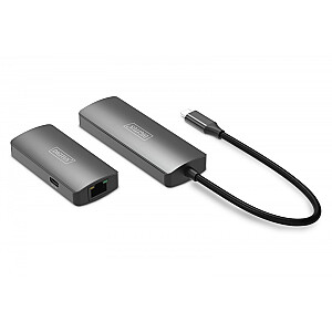 USB-C - HDMI pagarinātājs 30m pār Cat.6 4K120Hz HDCP 2.3 (komplekts)