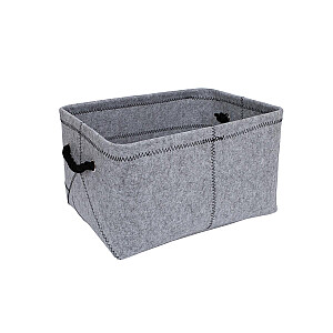 Корзина MAX FELT-2, 40x29x22см, фетр светло-серый