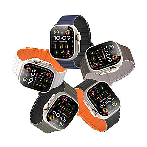 Dux Ducis DUX DUCIS strap KJ nylon for Apple Watch 42 / 44 / 45 / 49 mm black/orange