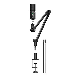 Sennheiser PROFILE STREAMING SET - Стриминговый микрофон, конденсаторный, кардиоидный, стойка с интегрированной кабельной рейкой, 3-метровый USB-C кабель и микрофонный чехол