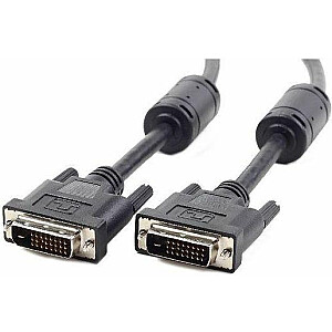 Kabel Gembird DVI-D - DVI-D 1.8m czarny (CC-DVI2-BK-6)