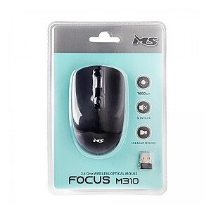 Беспроводная бесшумная мышь Focus M310 RF 1600 DPI 4P перезаряжаемая черная